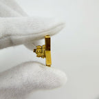 Chanel CC Logo Star Motif Single Earrings Plated Gold Vintage — view 6