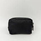 Prada Tessuto Nylon Triangle Logo Pouch Black Vintage — view 2