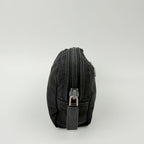 Prada Tessuto Nylon Triangle Logo Pouch Black Vintage — view 4