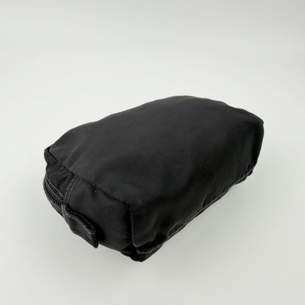 Prada Tessuto Nylon Triangle Logo Pouch Black Vintage — view 9