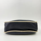 Loewe Anagram Leather Shoulder Bag Navy Beige Vintage — view 7