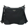 Prada Nylon Shoulder Bag Pochette Black