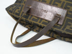 Fendi Zucca Tote Canvas Brown — view 4