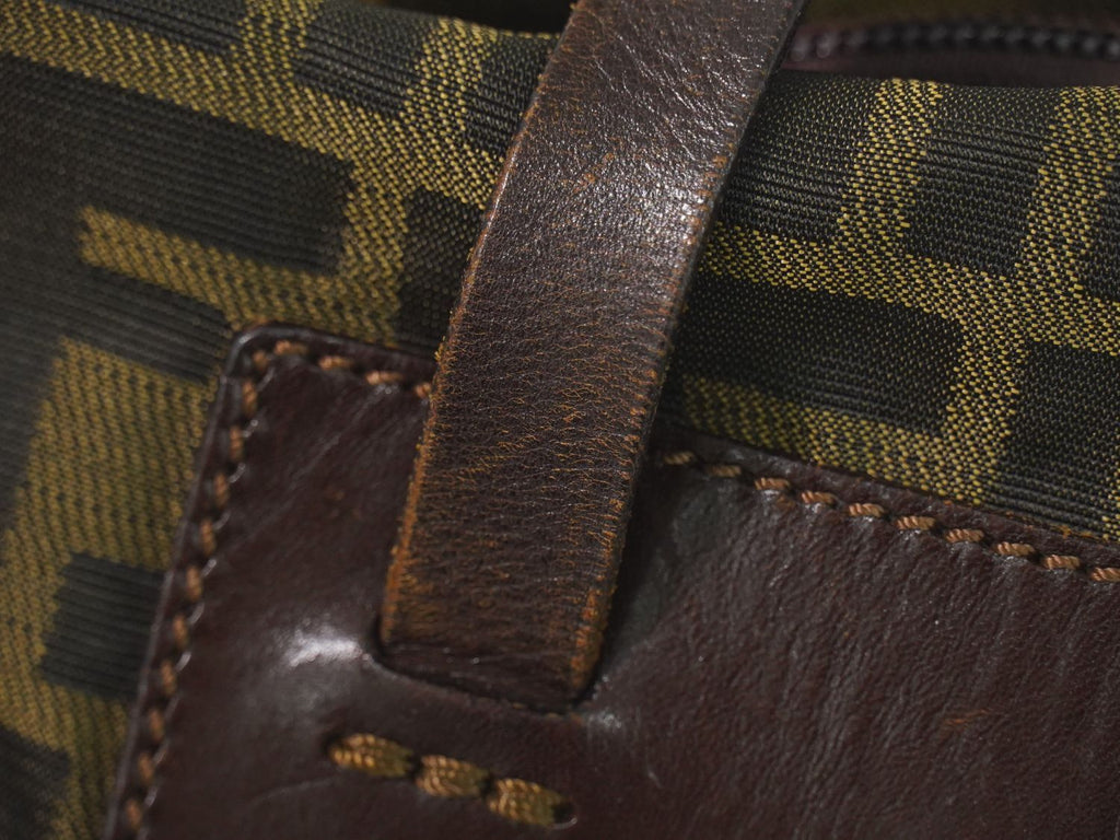 Fendi Zucca Tote Canvas Brown — view 6