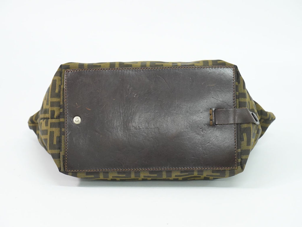 Fendi Zucca Tote Canvas Brown — view 3