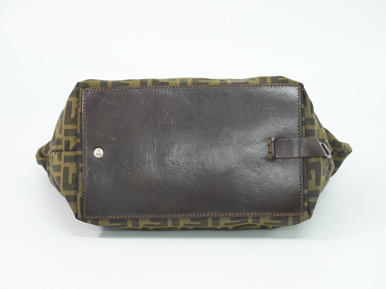 Fendi Zucca Tote Canvas Brown — view 3