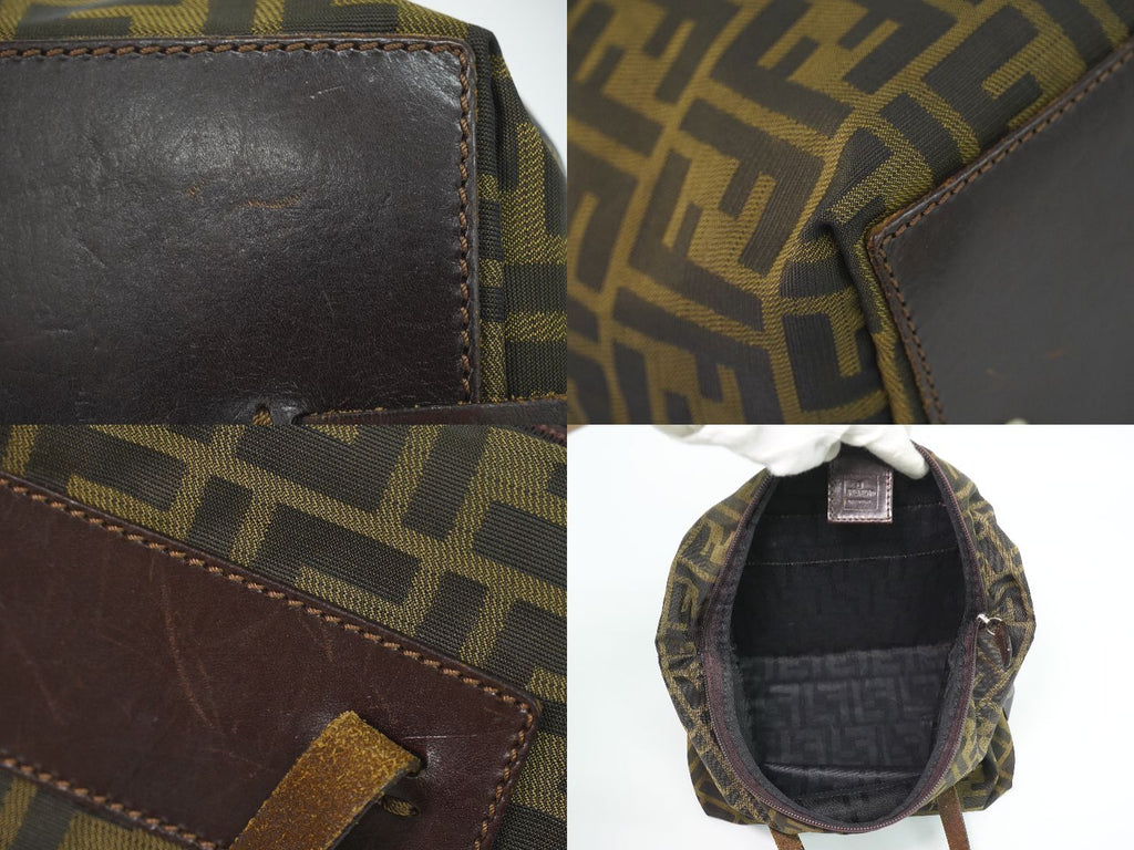 Fendi Zucca Tote Canvas Brown — view 8