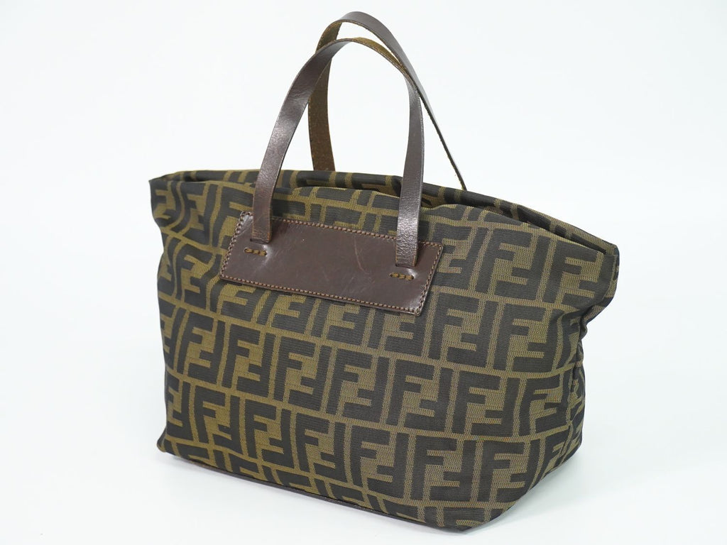 Fendi Zucca Tote Canvas Brown — view 2