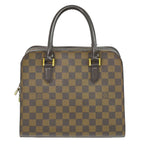 Louis Vuitton LV Triana Damier Ebene Handbag Brown
