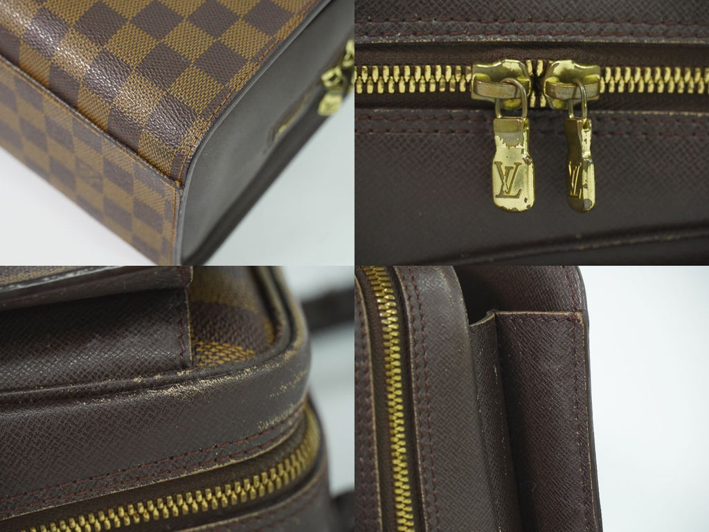 Louis Vuitton LV Triana Damier Ebene Handbag Brown — view 7