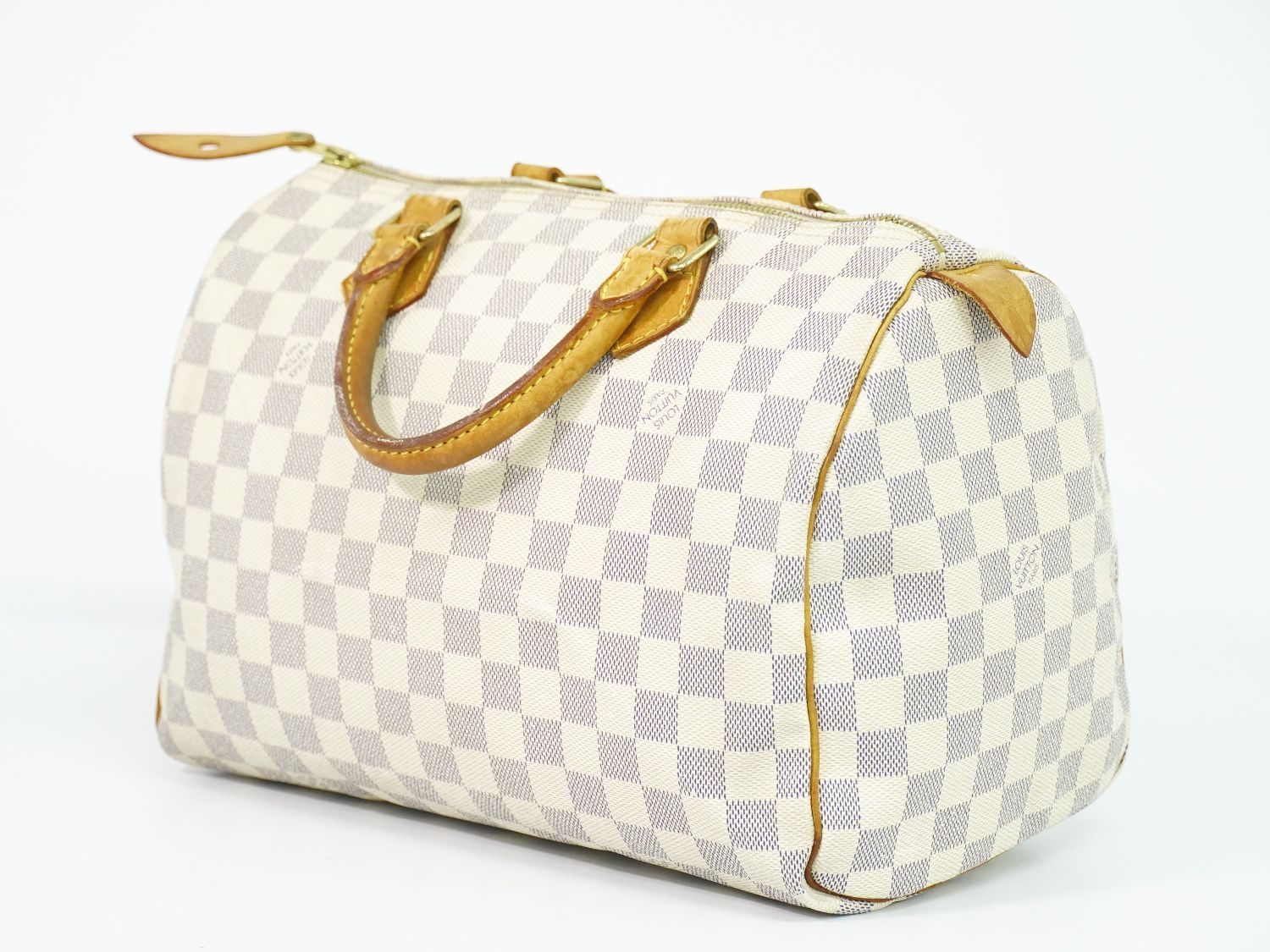 Louis Vuitton LV Speedy 30 Damier Azur Mini Boston Bag White — view 2
