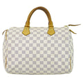 Louis Vuitton LV Speedy 30 Damier Azur Mini Boston Bag White