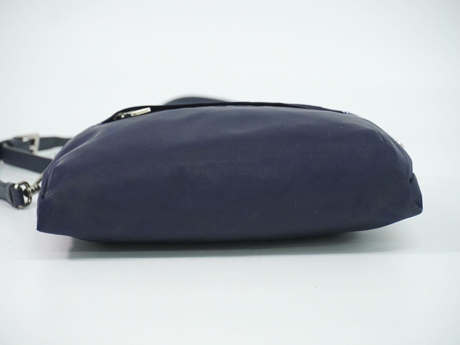 Prada Nylon Shoulder Bag Pochette Navy — view 3