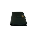 Hermes Bearn Souffle Veau Epsom Wallet Bill Purse Coin Black — view 5