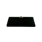 Hermes Bearn Souffle Veau Epsom Wallet Bill Purse Coin Black — view 6