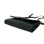Gucci Vintage GG Logo Leather Shoulder Bag Pochette Crossbody Black — view 8