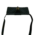Gucci Vintage GG Logo Leather Shoulder Bag Pochette Crossbody Black — view 4