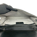 Gucci Vintage GG Logo Leather Shoulder Bag Pochette Crossbody Black — view 9
