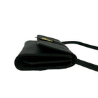 Gucci Vintage GG Logo Leather Shoulder Bag Pochette Crossbody Black — view 6