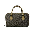 Saint Laurent YSL Logo Giraffe Pattern Leather Boston Bag Beige Brown — view 3