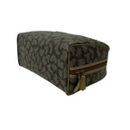 Saint Laurent YSL Logo Giraffe Pattern Leather Boston Bag Beige Brown — view 8
