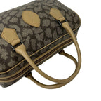 Saint Laurent YSL Logo Giraffe Pattern Leather Boston Bag Beige Brown — view 4