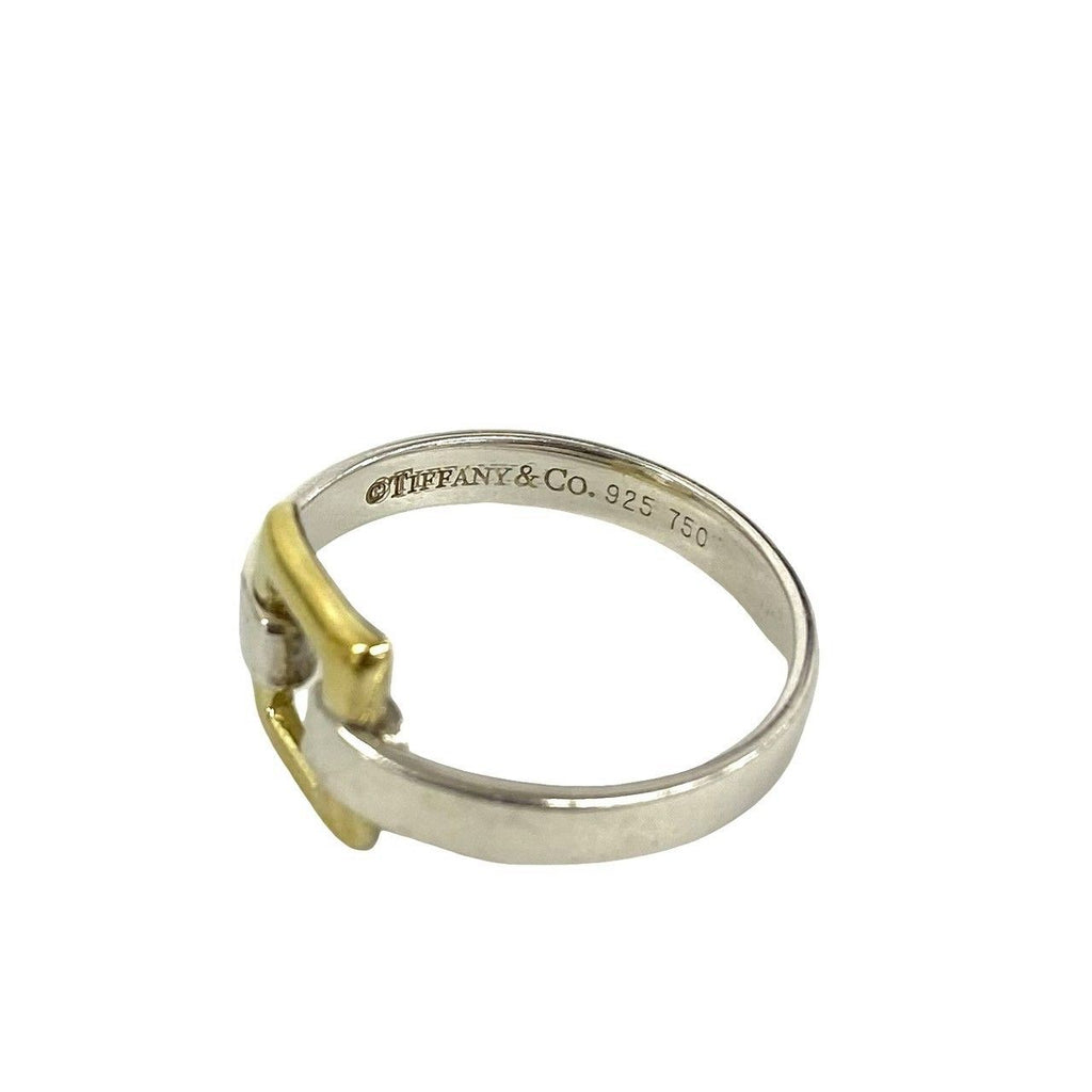 Tiffany & Co Vintage Open Square Ring 925 Sterling Silver — view 3