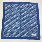 Dior Scarf Silk Trotter Pattern Blue