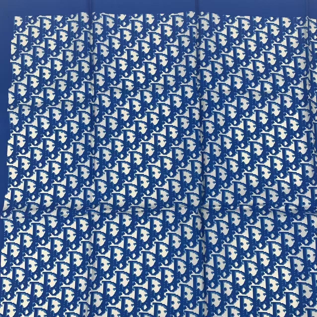 Dior Scarf Silk Trotter Pattern Blue — view 2