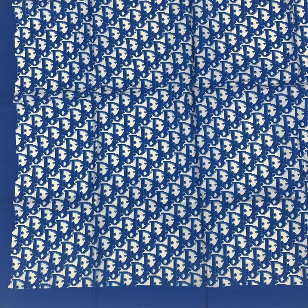 Dior Scarf Silk Trotter Pattern Blue — view 4