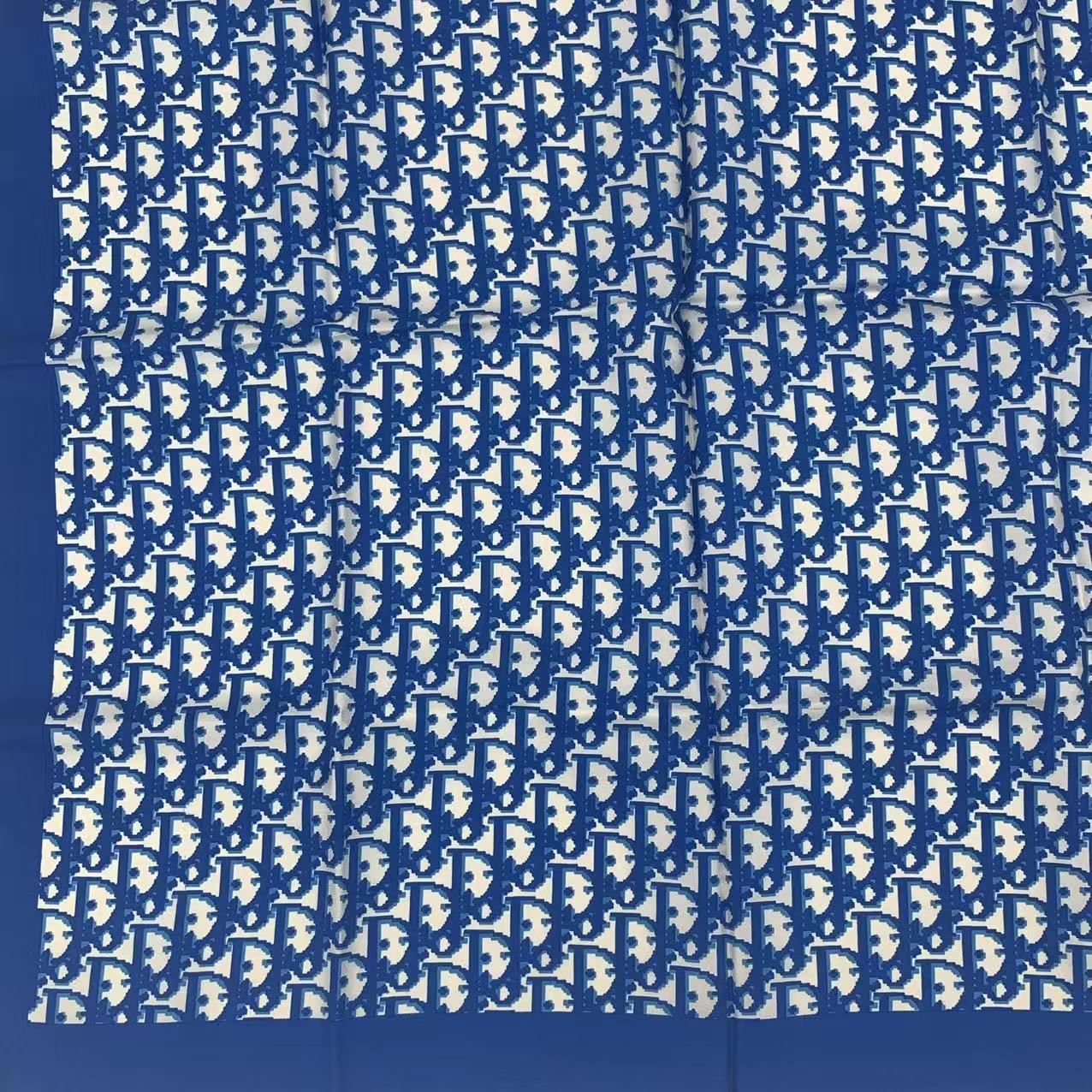 Dior Scarf Silk Trotter Pattern Blue — view 4