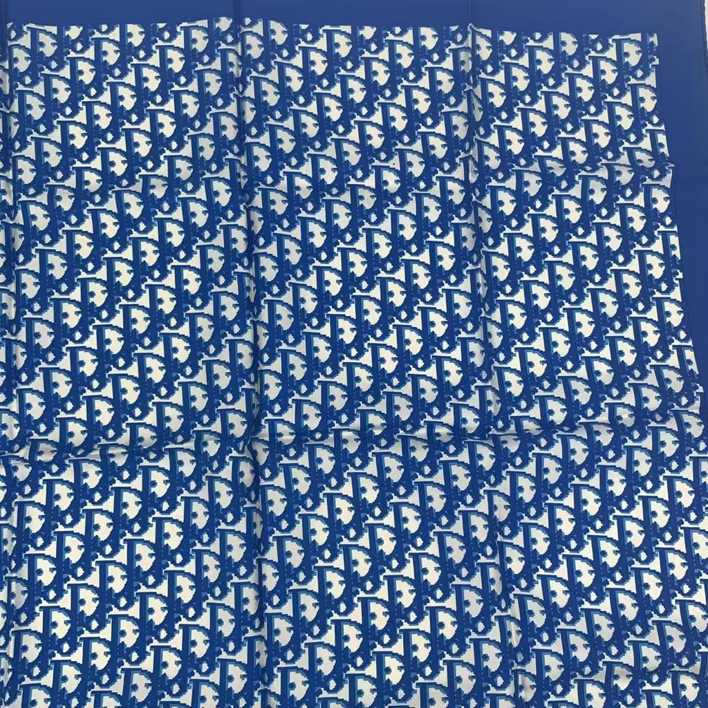 Dior Scarf Silk Trotter Pattern Blue — view 3