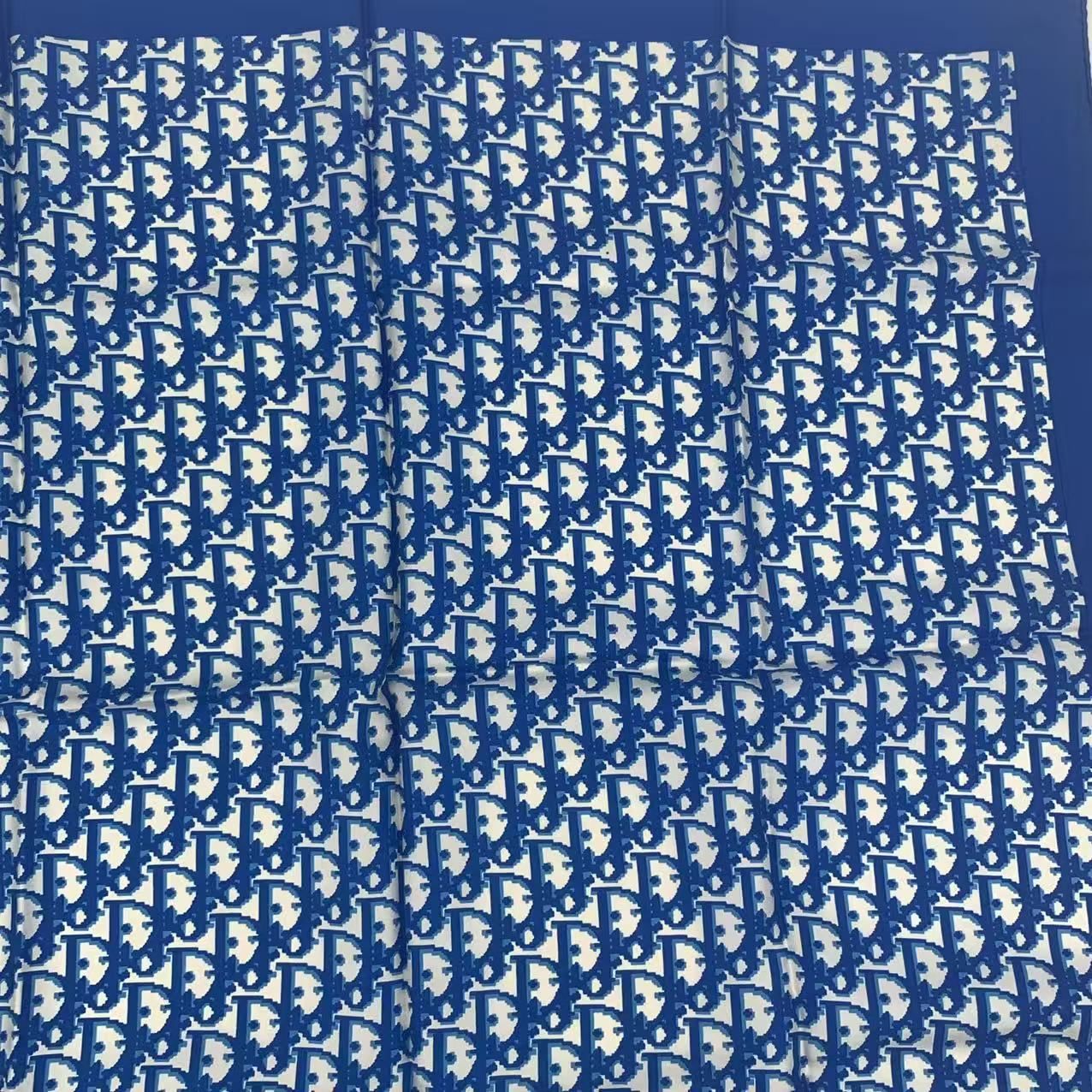 Dior Scarf Silk Trotter Pattern Blue — view 3