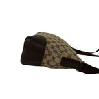 Gucci GG Canvas Pattern Logo Shoulder Bag Pochette Crossbody Brown — view 6