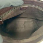 Gucci GG Canvas Pattern Logo Shoulder Bag Pochette Crossbody Brown — view 9