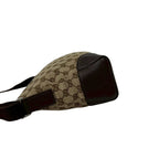 Gucci GG Canvas Pattern Logo Shoulder Bag Pochette Crossbody Brown — view 5