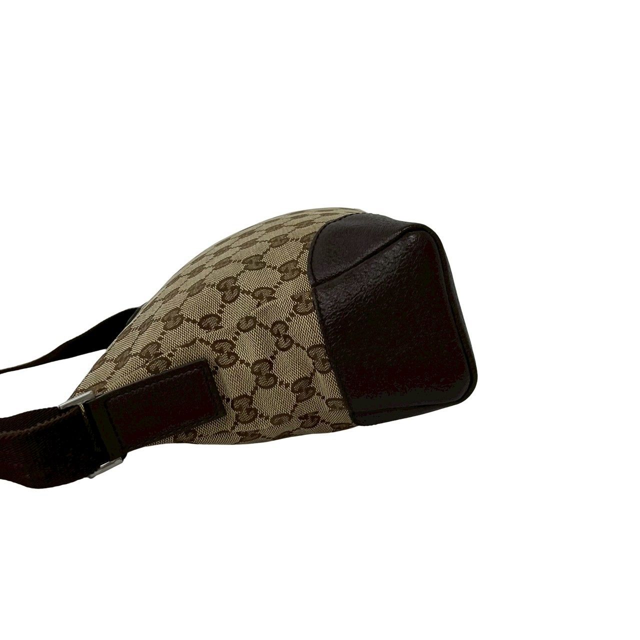 Gucci GG Canvas Pattern Logo Shoulder Bag Pochette Crossbody Brown — view 5