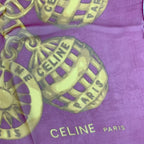 Celine Large Cm Silk Scarf Shawl Pink — view 6