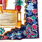 Fendi Scarf Large Silk Logo Floral Pattern Multicolor — view 5