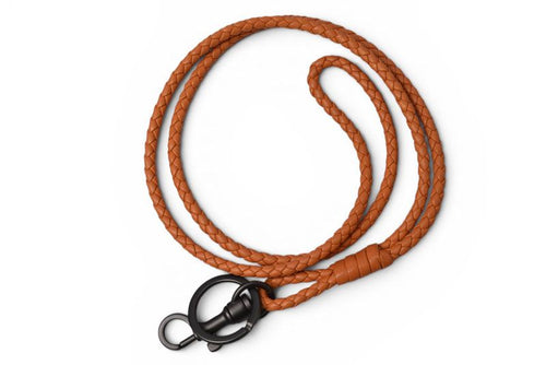 Bottega Veneta Neck Strap Intrecciato Dark Orange
