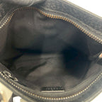 Gucci GG Logo Pattern Canvas Leather Shoulder Bag Crossbody Pochette Cross Navy — view 9