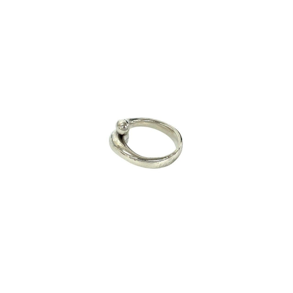Tiffany & Co Elongated Teardrop Ring Elsa Peretti 925 Sterling Silver — view 4