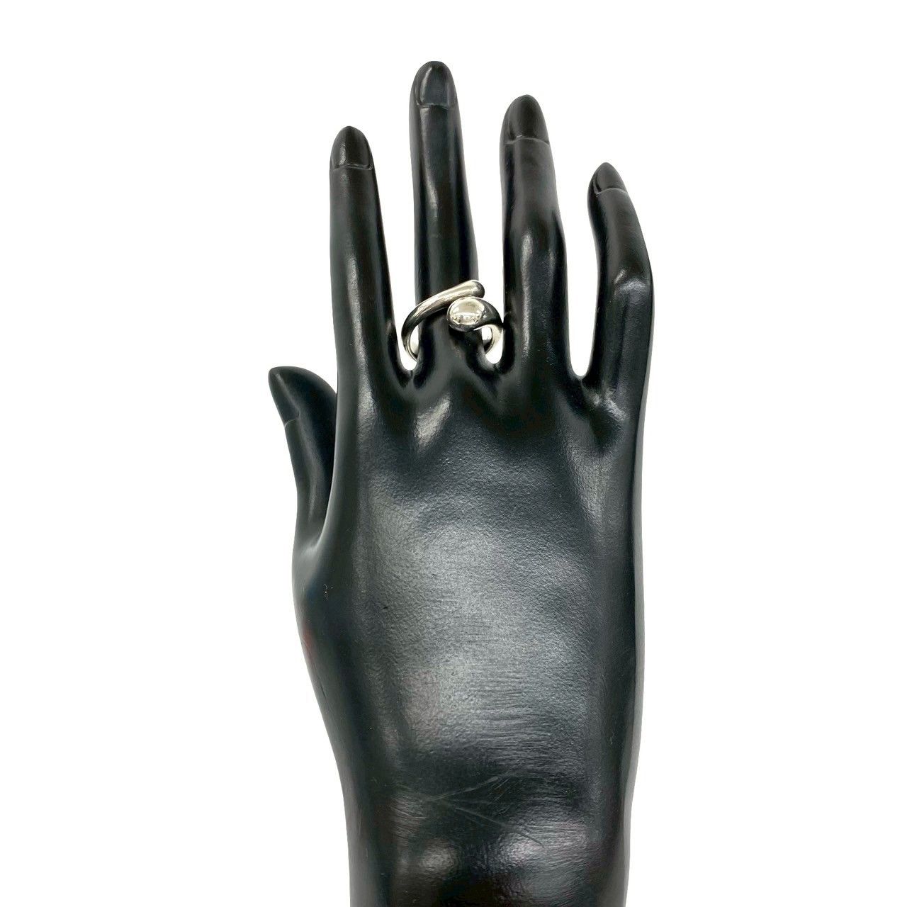 Tiffany & Co Elongated Teardrop Ring Elsa Peretti 925 Sterling Silver — view 2