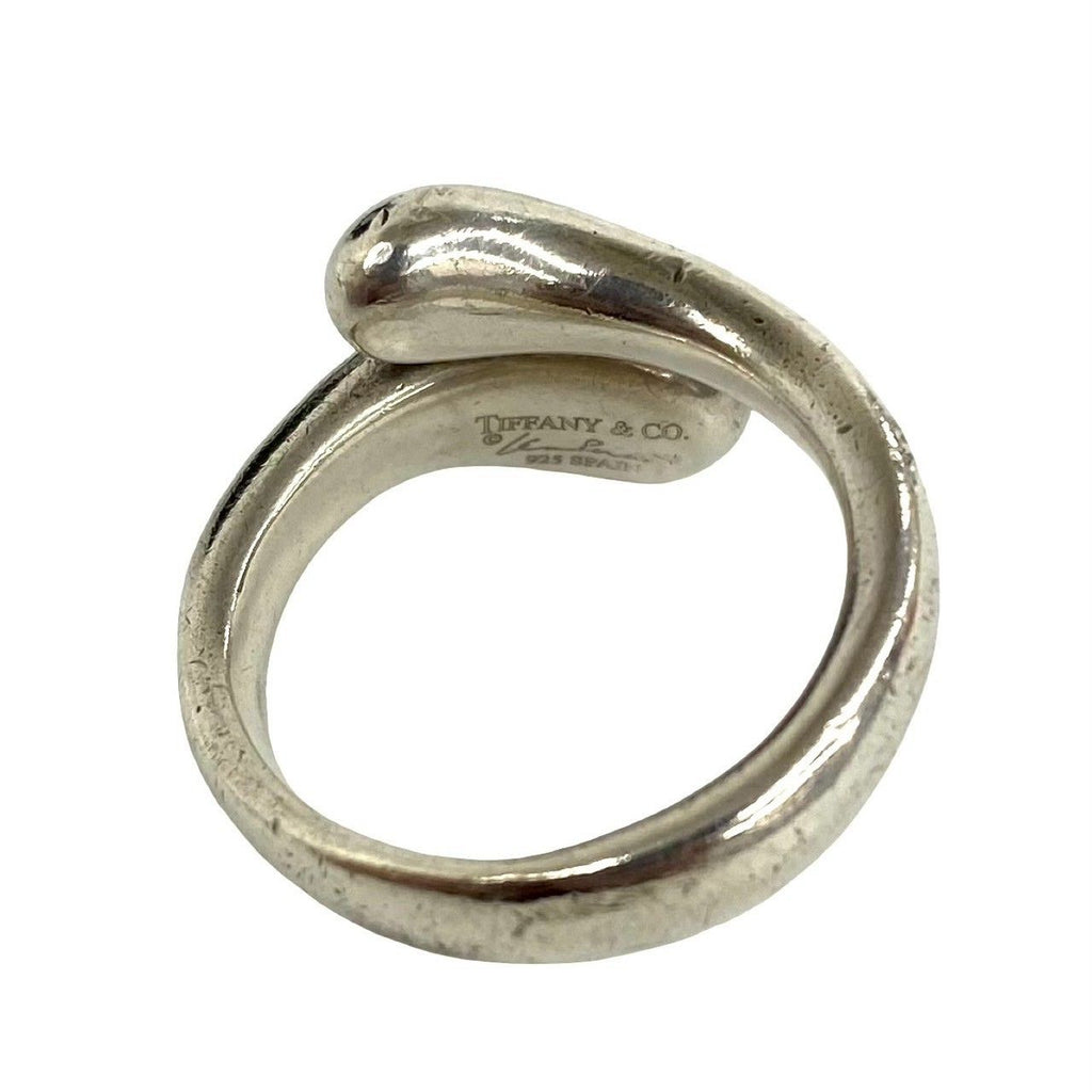 Tiffany & Co Elongated Teardrop Ring Elsa Peretti 925 Sterling Silver — view 3