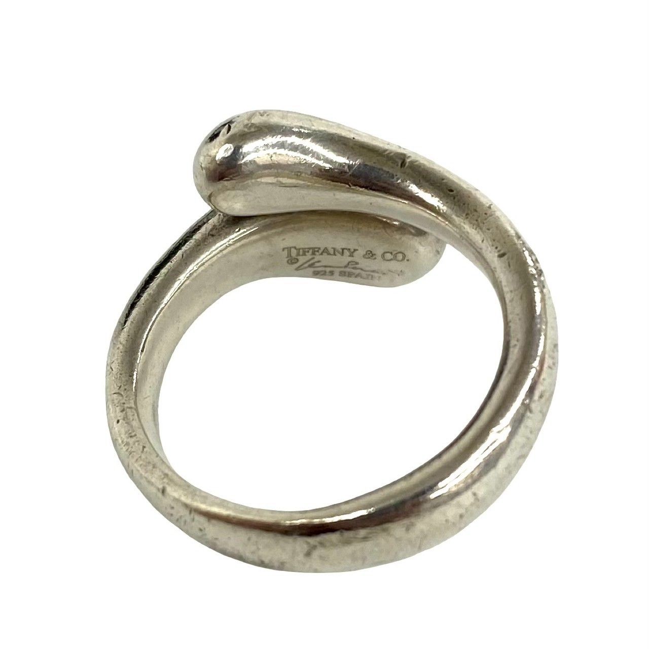 Tiffany & Co Elongated Teardrop Ring Elsa Peretti 925 Sterling Silver — view 3