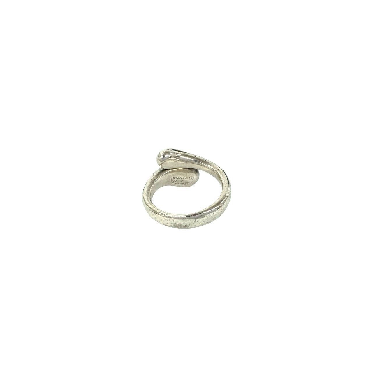 Tiffany & Co Elongated Teardrop Ring Elsa Peretti 925 Sterling Silver — view 6