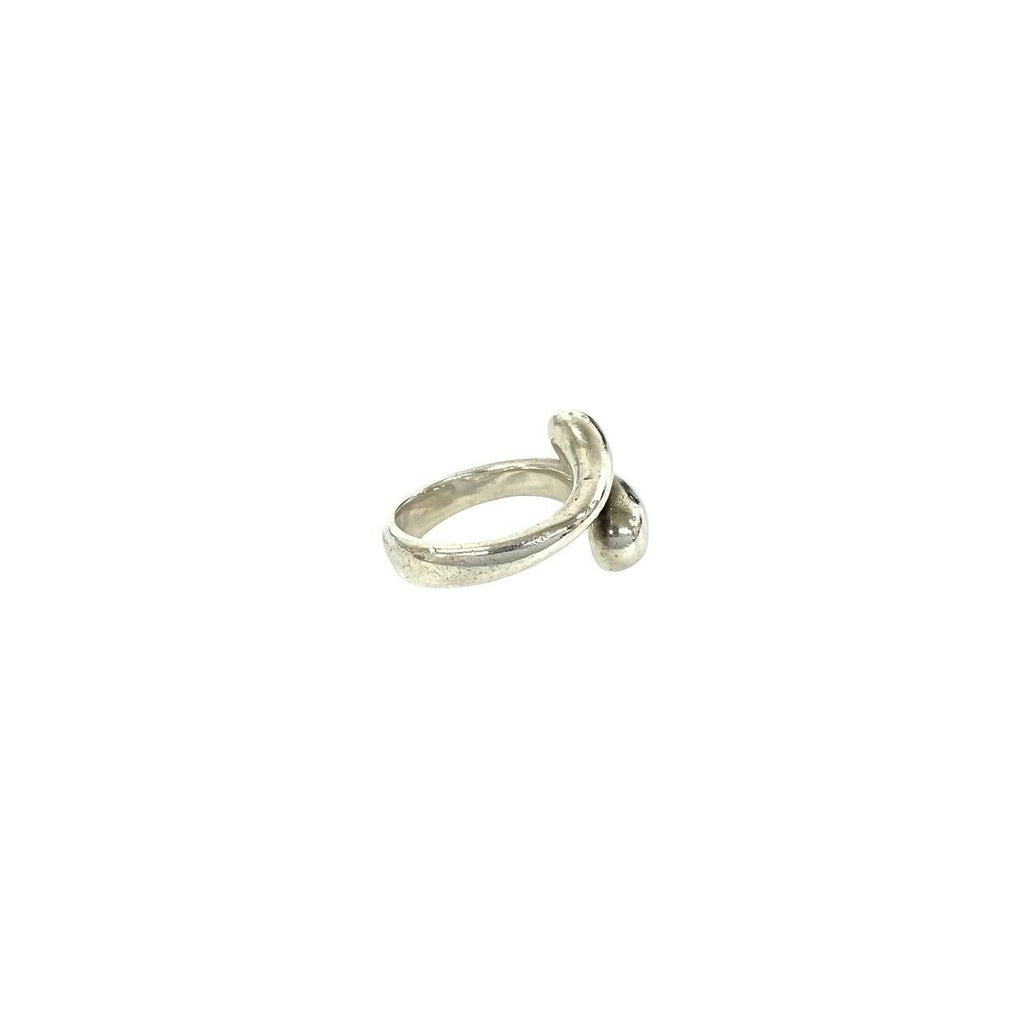 Tiffany & Co Elongated Teardrop Ring Elsa Peretti 925 Sterling Silver — view 5