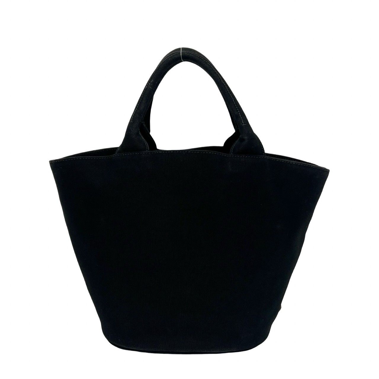 Prada Canapa Logo Canvas 2-Way Tote Shoulder Bag Bucket Black — view 3