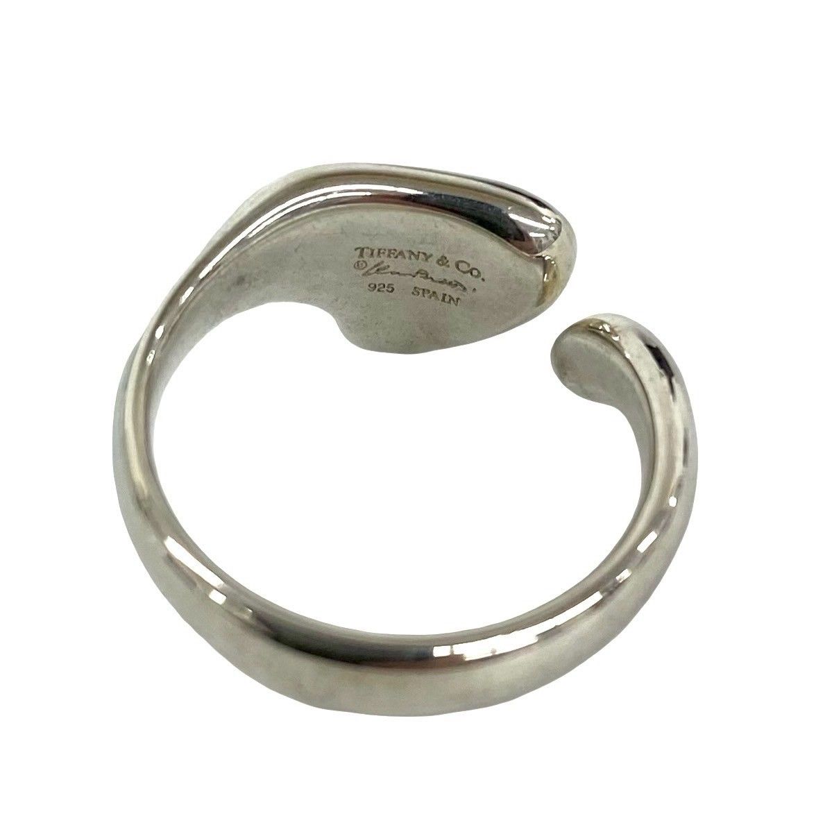 Tiffany & Co Vintage Full Heart Ring 925 Sterling Silver — view 3