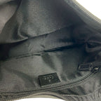 Gucci GG Canvas Pattern Logo Leather Shoulder Bag Pochette Crossbody Black — view 9